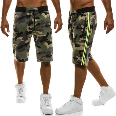Pantalones Deportivos Sueltos Camuflaje Cinco Bolsillos - Image 3