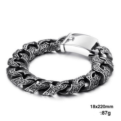 Pulsera de Eslabones Punk Acero Inoxidable - Image 6