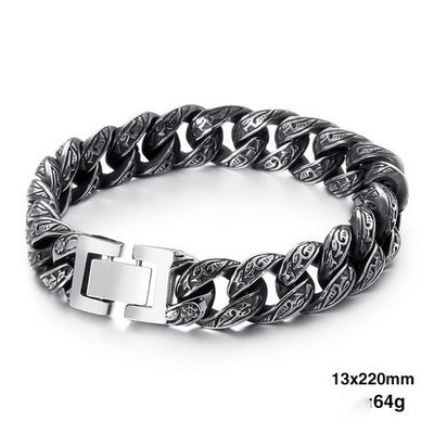 Pulsera de Eslabones Punk Acero Inoxidable - Image 10