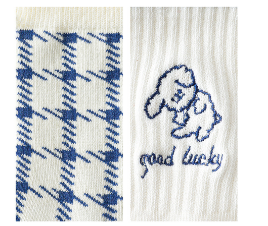 Calcetines Cortos para Niñas Diseño Perrito Azul - Image 9