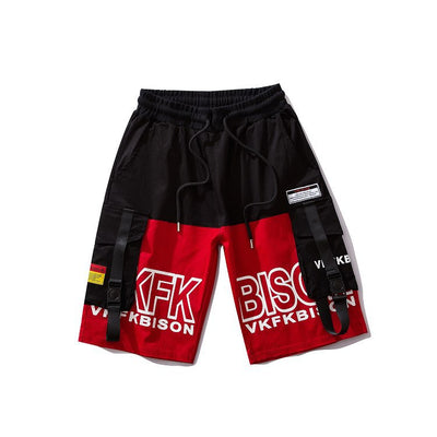 Pantalones Cortos Hip Hop Overoles Deportivos Trendy de Cinco Puntos para Hombre - Image 13