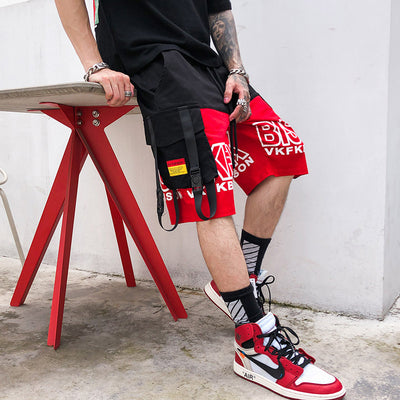 Pantalones Cortos Hip Hop Overoles Deportivos Trendy de Cinco Puntos para Hombre - Image 11