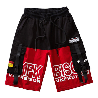 Pantalones Cortos Hip Hop Overoles Deportivos Trendy de Cinco Puntos para Hombre