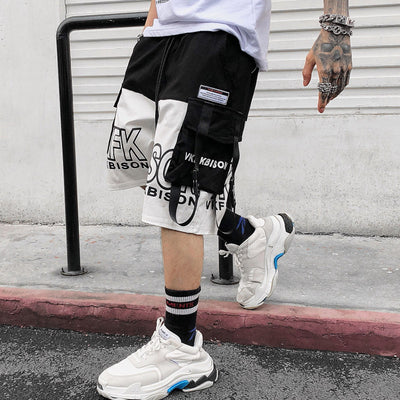 Pantalones Cortos Hip Hop Overoles Deportivos Trendy de Cinco Puntos para Hombre - Image 6