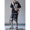 Shorts Deportivos Harajuku Falsa Doble Capa Cintura Suelta Tendencia