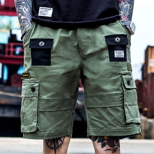 Pantalones Cargo Holgados Estilo Hong Kong Retro Multibolsillos para Hombre - Image 11