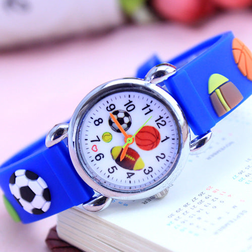 Reloj de Cuarzo Electrónico con Diseño de Caricatura de Fútbol