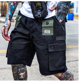 Pantalones Cargo Holgados Estilo Hong Kong Retro Multibolsillos para Hombre - Image 5