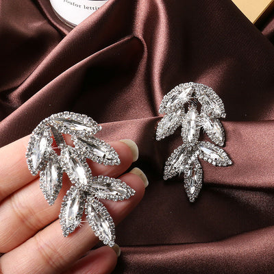 Aretes de Hoja de Diamante Brillante en Plata 925 con Borla Larga - Image 6