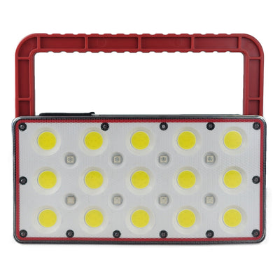 Linterna LED Recargable USB con Luz de Advertencia Roja y Azul para Camping - Image 2