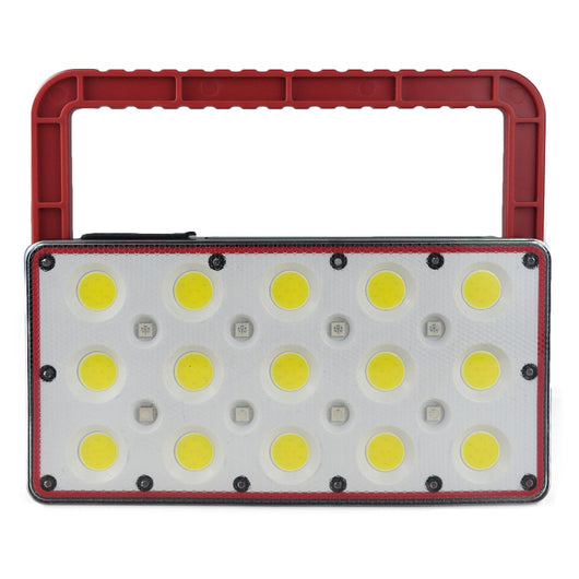 Linterna LED Recargable USB con Luz de Advertencia Roja y Azul para Camping - Image 2