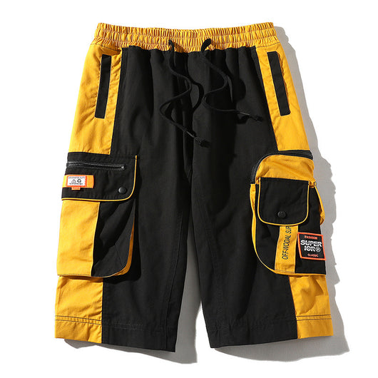Shorts Overol Holgado Tide Brand Talla Grande - Estilo Casual 7/8
