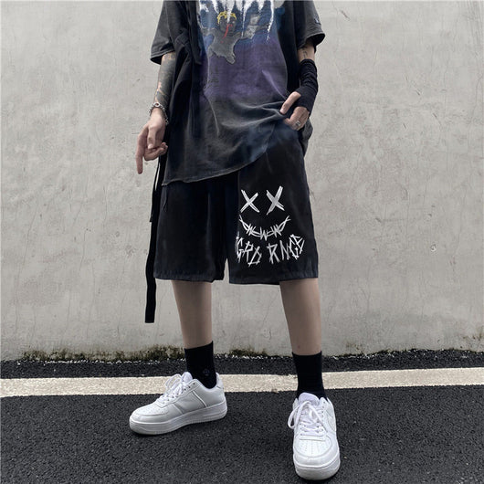 Pantalones Cortos Deportivos Grimace para Hombre - Estilo Urbano Verano - Image 11