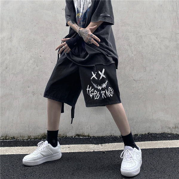 Pantalones Cortos Deportivos Grimace para Hombre - Estilo Urbano Verano