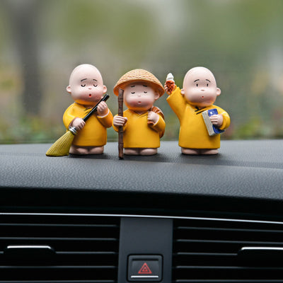 Monje Zen Erhuo - Adorno Decorativo de Resina para Auto - Image 10