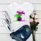Playera Estampada Corta para Mujer con Diseño Nail Art