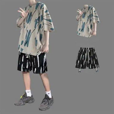 Camiseta Tie-dye Irregular para Hombre - Estilo Urbano Moderno - Image 11