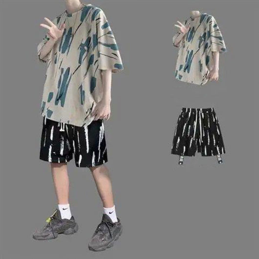 Camiseta Tie-dye Irregular para Hombre - Estilo Urbano Moderno - Image 11