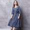 Falda Denim Amplia Retro Primavera Talla Grande