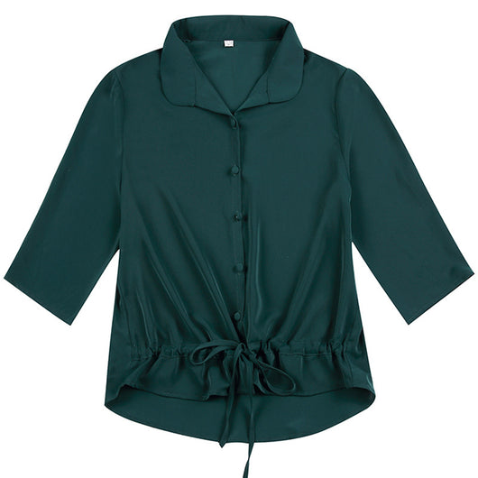 Camisa Vaquera de Manga Tres Cuartos para Mamá - Image 4