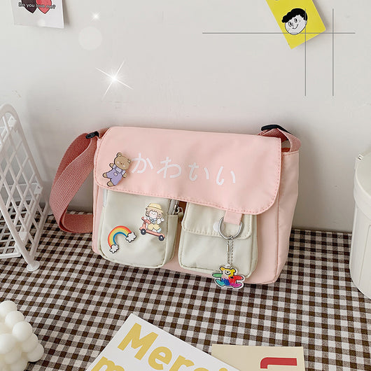 Bolsa Mensajera Harajuku Girl - Estilo Urbano Japonés - Image 4