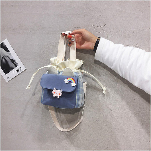 Bolsa Mensajera Canvas Harajuku Pequeña para Mujer - Diseño Artístico - Image 9