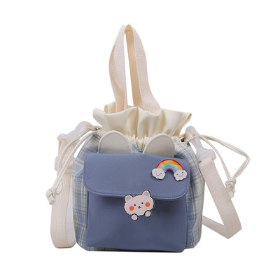 Bolsa Mensajera Canvas Harajuku Pequeña para Mujer - Diseño Artístico - Image 8