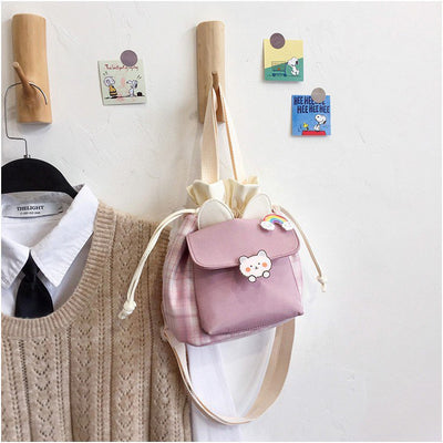 Bolsa Mensajera Canvas Harajuku Pequeña para Mujer - Diseño Artístico - Image 4
