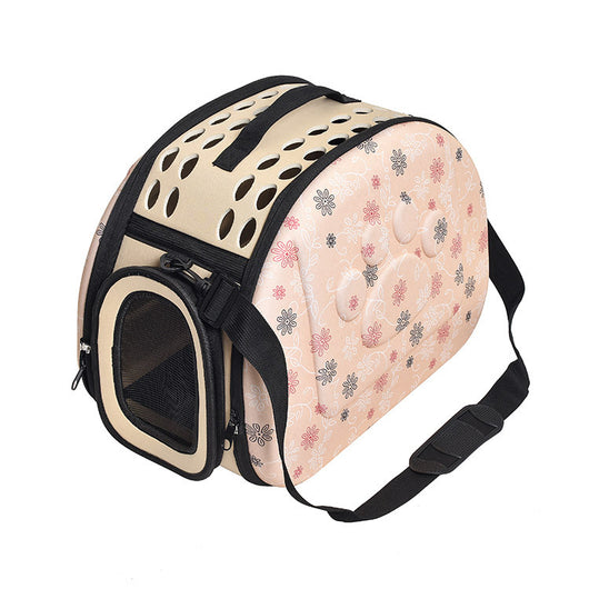 Mochila Transportadora Plegable para Perros y Gatos - Bolsa de Viaje Respirable Grande