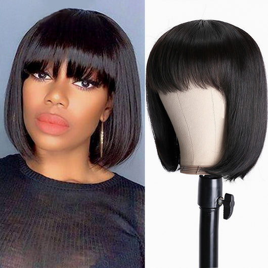 Pelucas de Cabello Humano 100% Máquina Completa para Mujeres Negras - Image 9