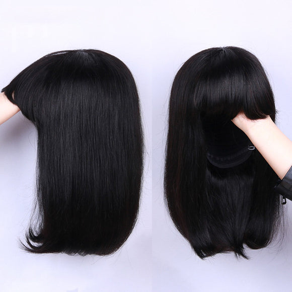 Pelucas de Cabello Humano 100% Máquina Completa para Mujeres Negras