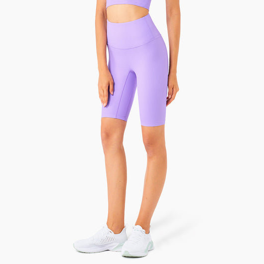 Shorts Yoga Cintura Alta Efecto Melocotón - Diseño Europeo Americano - Image 7