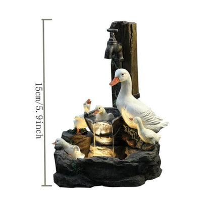 Estatua Decorativa Familia de Patos para Jardín - Image 10