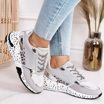 Tenis Plataforma con Cuña Casual - Malla Transpirable con Cordones - Image 9