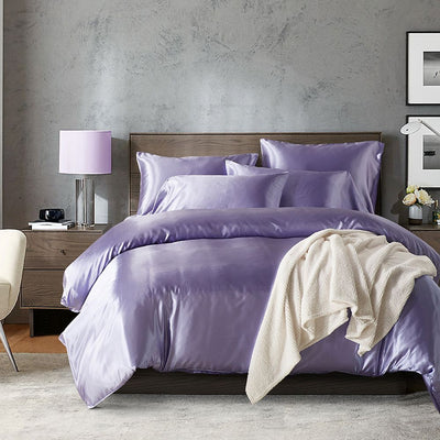 Juego de Cama Satin Lujo 3 Piezas - Colores Sólidos Sedosos - Image 10