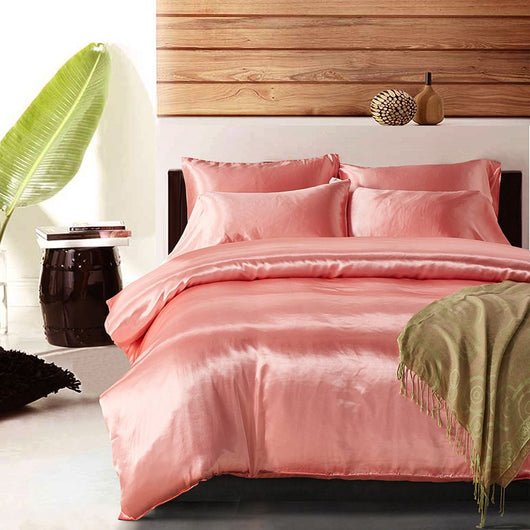 Juego de Cama Satin Lujo 3 Piezas - Colores Sólidos Sedosos - Image 14