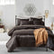 Juego de Cama Satin Lujo 3 Piezas - Colores Sólidos Sedosos
