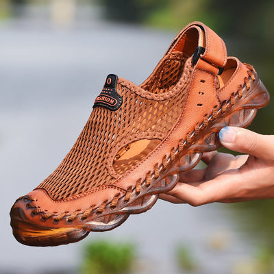 Sandalias de Cuero Vacuno con Suela Flexible - Cómodas y Transpirables para Pies Anchos - Image 2