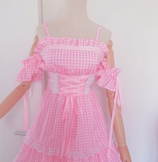 Falda Estilo Universitario con Tirantes Fairy Sweet - Image 11