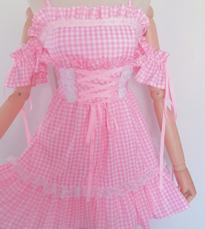 Falda Estilo Universitario con Tirantes Fairy Sweet - Image 9