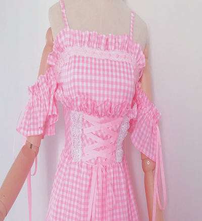 Falda Estilo Universitario con Tirantes Fairy Sweet - Image 3