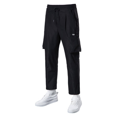 Pantalones Overol Casual Holgados de Corte Recto para Hombre - Image 9