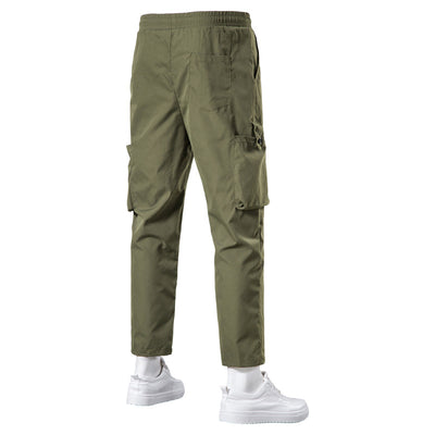 Pantalones Overol Casual Holgados de Corte Recto para Hombre - Image 10