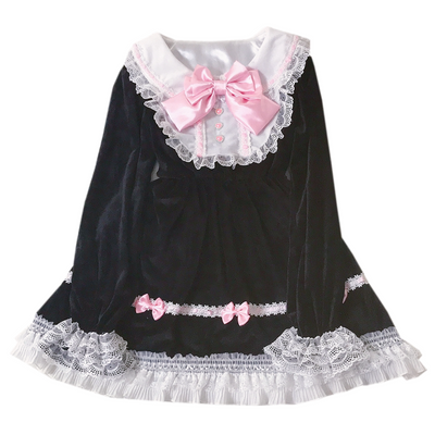 Vestido Lolita Elegante con Encaje - Estilo Palacio Francés para Niña - Image 9