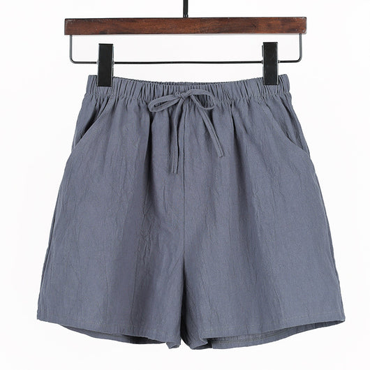 Shorts Casuales de Algodón y Lino Sueltos y Cómodos - Image 14