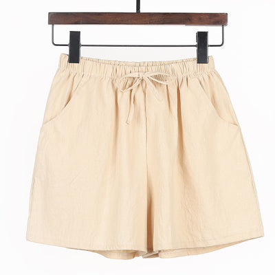 Shorts Casuales de Algodón y Lino Sueltos y Cómodos - Image 12