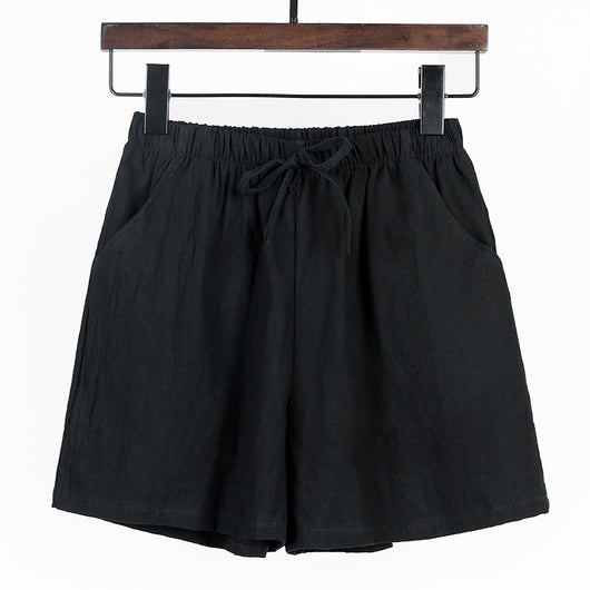 Shorts Casuales de Algodón y Lino Sueltos y Cómodos - Image 16