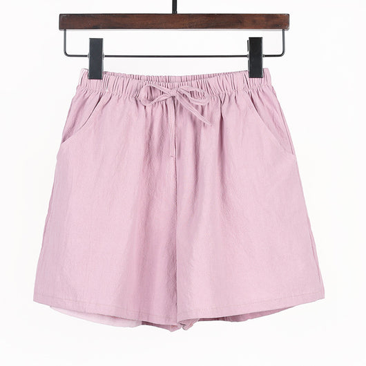 Shorts Casuales de Algodón y Lino Sueltos y Cómodos - Image 20
