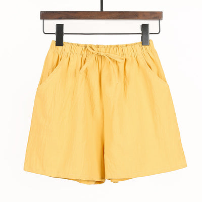 Shorts Casuales de Algodón y Lino Sueltos y Cómodos - Image 4