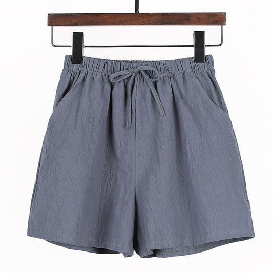Shorts Casuales de Algodón y Lino Sueltos y Cómodos - Image 2